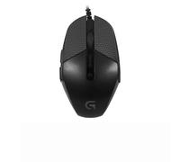 Bande antidérapante pour souris de jeu Logitech G302 G303, résistante à la transpiration, housse de protection, motif ballon de football noir
