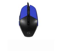 Bande antidérapante pour souris de jeu Logitech G302 G303, résistante à la transpiration, housse de protection, bleu foncé