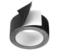 Bande antidérapante ultra forte - Autocollant - Étanche - Avec surface texturée - Pour outils, équipements de sport (haltères, raquettes), guidon de vélo, bricolage - 5 cm x 5 m - Noir