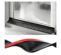 Bande Arrêt Eau Fenêtre Pliable Autocollant Bandeau Goutte Pluie | Déflecteur de Pluie Avec Biseau à 135° Bas de Porte Anti Pluie Drainage Efficace(5.5x150cm/2.2x59.1in)