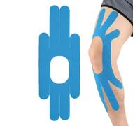 Bande athlétique prédécoupée,bande de kinésiologie du genou prédécoupée - Bande de soutien du genou ménisque - Bande de genou pré-coupée, adhésive respirante, bande de sport, imperméable, kinésiologie
