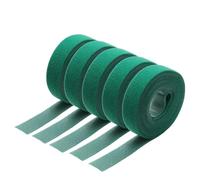 Bande auto-adhésive de 5 m/rouleau for attaches câble réutilisables, système fixation auto-agrippant, largeur 10 à 25 mm, monter soi-même pour Tissu(Green,25mm)