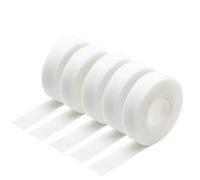 Bande auto-adhésive de 5 m/rouleau for attaches câble réutilisables, système fixation auto-agrippant, largeur 10 à 25 mm, monter soi-même pour Tissu(White,25mm)