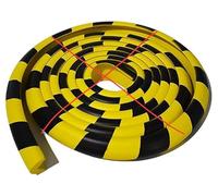 Bande Auto-Adhésive de Protection D’Angle - 1 M Caoutchouc Mousse Jaune Noir, Pare-Choc for Mur, Atelier, Parking et Mobilier