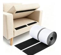 Bande auto-agrippante en nylon multi-usage pour fixation et suspension, utilisation à la maison, à l'école, au bureau (noir, 5 cm x 6 m)