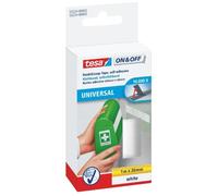 tesa Bande auto-agrippante On & Off 55224-03-00 – Velours + agrippant 1000x20 mm Blanc