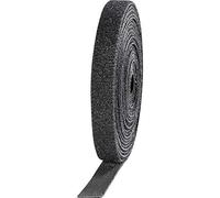 Bande auto-agrippante TOOLCRAFT KL10X3000C partie velours et partie agrippante (L x l) 3000 mm x 10 mm noir 4 pc(s)