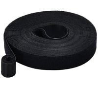 Bande auto-agrippante TRU COMPONENTS T24CA060 partie velours et partie agrippante (L x l) 5 m x 15 mm noir 5 m