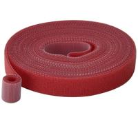 Bande auto-agrippante TRU COMPONENTS T24CA062 partie velours et partie agrippante (L x l) 5 m x 15 mm rouge 5 m