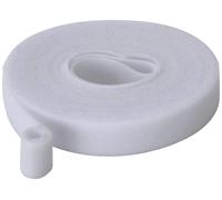 Bande auto-agrippante TRU COMPONENTS T24CA064 partie velours et partie agrippante (L x l) 5 m x 15 mm blanc 5 m