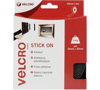Bande auto-agrippante - VELCRO® - VEL-EC60217 - 5 m x 20 mm - Noir - À coller