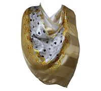 Bande auto-gaufrée ‘I Love JESUS’ et foulard carré en satin de soie imprimé bandana carré, foulards, foulard (Beige)