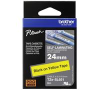 Bande auto-plastifiante Brother TZe, TZ TZESL651 Couleur de ruban: jaune Couleur de police:noir 24 mm 8 m