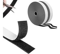 Bande Autocollant Double Face, 8m x 20 mm Bande Scratch Adhésif Bande Agrippantes Large Adhésives, Adhésives puissant Hook Loop Rubans pour Ménage,Bricolage Et l'artisanat,coussin de canapé