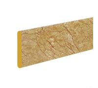 Bande autocollante 3D en mousse de coton - 2 m - Moulure décorative épaisse anti-collision avec dos pour protection murale flexible en PVC (doré)