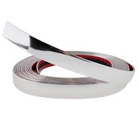 Bande autocollante chromée professionnelle de 20 mm - Argenté - Pour voiture, barbecue - 5 m