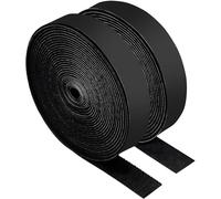 Bande autocollante extra forte - 10 m x 16 mm - Pour fixer une moustiquaire, comme fermeture - Noir