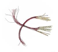 Bande blanche 6 LED pré-câblée pour lumière SMD 12 V ~ 18 V flexible pour éclairage de pièces miniatures et détails de bâtiment (lumière blanche)