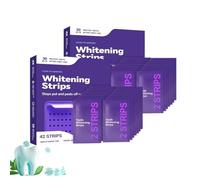 Bande Blanchiment Dentaire Violet, Bandes Blanchissantes Dents Violettes, Purple Whitening Strips,Teeth Whitening Strips, éclaircissement Instantané,Neutralise Le Jaune Et Illumine Le Sourire (2PC)