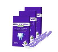Bande Blanchiment Dentaire Violet,Teeth Whitening Strips Violet,Bandes Violette Blanchissant Dentaire,élimine Taches Café/Thé/Vin,30 Minutes De Résultats Visibles Rapidement,Taches Dentaires (3)