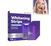 Bande Blanchiment Dentaire Violettes, Bandes Blanchissantes Dents Violettes, Purple Teeth Whitening Strips, Neutralise Le Jaune Et Illumine Le Sourire,14 STRIPS