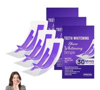 Bande Blanchiment Dentaire Violettes, Bandes Blanchissantes Dents Violettes, Purple Teeth Whitening Strips, éclaircissement Instantané Sans Peroxyde, Neutralise Le Jaune Et Illumine Le Sourire (3)