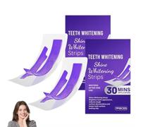 Bande Blanchiment Dentaire Violettes, Bandes Blanchissantes Dents Violettes, Purple Teeth Whitening Strips, éclaircissement Instantané Sans Peroxyde, Neutralise Le Jaune Et Illumine Le Sourire (2)