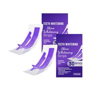 Bande Blanchiment Dentaire Violettes, Purple Teeth Whitening Strips, éclaircissement Instantané Sans Peroxyde, Neutralise Le Jaune Et Illumine Le Sourire (2 Boîte)