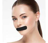 Bande Bouche Anti Ronflement Mouth Tape For Sleeping & Nasal Strips Adhésif Médical Noir Amélioration Respiration 30 Bandes S