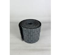 Bande Brise-Vue Polyéthylène STOCKCLOTURE-occultant en rotin synthétique Gris Anthracite- 255 cm X 10cm.