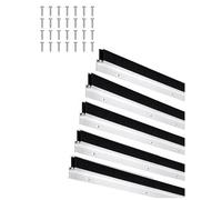 Bande Brosse Aluminium pour Interstices de Porte, Joint Brosse à Visser 100 cm, Support Prépercé pour Armoires, Vitrines et Portes d’Équipement, Lot de 5(11 cm/4.33 in)