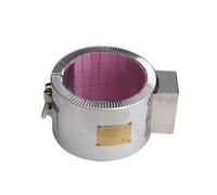 Bande chauffante 1150 W, élément chauffant en céramique rouge, acier inoxydable, 90 x 80 mm, 220 V, boîtier chauffant for batteries
