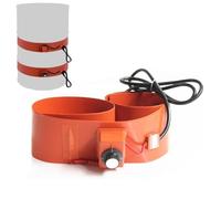 Bande Chauffante for Fût en Métal for 55 Gallons,Chauffe-Seau en Silicone avec Thermostat Réglable,Réchauffeur de Bande isolé,Tapis Chauffant pour Liquides Visqueux,Knob,100L 1200 * 250 1500W