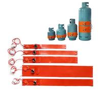 Bande Chauffante pour Baril, Chauffe-Bouteille De Gaz en Silicone 5/10/15/50 Kg, Bande Chauffante pour Réservoir De GPL, Cylindre, Tambour, avec Thermostat 30-100°C,5kg 760x80mm 200W