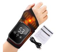 Bande Chauffante Pour Poignet,Chauffe Rechargeable À 3 Niveaux Réglable - Attelle de Massage pour Poignet et Main avec Chauffage - Pour Maison Bureau Temps Froid Détente Hommes Femmes