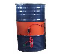 Bande Chauffante, Tapis Chauffant Électrique en Silicone pour Fûts Métalliques avec Réglage de Température 30-130 °C, Chauffe-Fûts, Thermostat