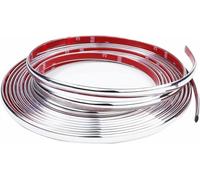 Bande Chrome Voiture 9mm*5M Baguette Adhesive Chrome pour Carrosserie Fenêtre Décoration Extérieure (9mm*5M)