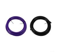 Bande cintrée noire en polyéthylène de 4 m pour tuyau AC de 2,2 cm (noir) | Empêche le tube de s'effondrer, bande de support interne, insertion facile, installation de climatisation, plastique