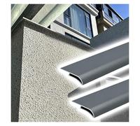 Bande D’égouttement Aluminium Pour Mur Extérieur Et Rive De Toit | Guide D’eau Courbe, Évacuation Pluie, Murs Extérieurs, Parapets, Balcons, Pose En Applique, Protection Murale