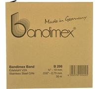 Bande d'acier 1/2" en inox V2A, rouleau de 30m Bandimex