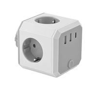 Bande d'alimentation diviseur de sortie-Bouchon mural multi-sorties, bande d'alimentation murale avec 3 ports USB PROPRIÉTÉ MULTÉRIEURE DEMANDER FAST STATION DÉPLACEMENT D