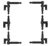 Bande D'Angle 235 Volet Fensterband Charnières Ligament Croisé - 6 Pièces