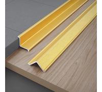 Bande D'angle En Aluminium Autocollante, 3 Pièces * 90 Cm Bande D'angle En Alliage D'aluminium Pour Plafond À Angle Intérieur, Protections D'angle Murales Robustes(Bright gold,30x30mm)