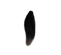 Bande dans les Extensions de cheveux humains Double face bande Invisible dans les cheveux vraiment cheveux crépus raides 20 pièces(24 Inches)