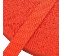Bande d'aramide tissée Ruban en coton épais de 2 mètres for sac à dos, ceinture, accessoires tissés(Orange,38mm)