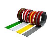 Bande d'arrêt d'angle autocollante pour mur ， Moulure d'angle intérieure et extérieure flexible, moulure murale autocollante de 6 m(Yellow)