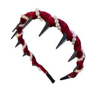 Bande De Bande De Perle, Bandeau Perlé - Accessoires De Cheveux Vagues - Bande De Dents De Mariage Non Glissée PEP PEUBS PEARL PEARL Hairband Accessoires Pour Femmes