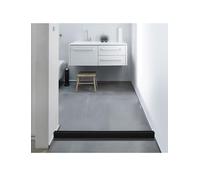 Bande de barrière d'eau, barrage d'eau de douche en silicone auto-adhésif, bande d'étanchéité de barrière d'eau flexible for sol de salle de bain, seuil de porte de douche(Black,5x260cm)