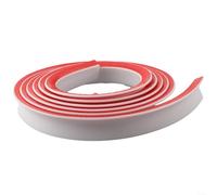 Bande de barrière d'eau de douche en silicone flexible conçue pour une séparation de l'eau sèche et humide au niveau du sol dans les installations de salle de bains modernes (blanc, 300 cm)