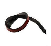 Bande de barrière d'eau en silicone pour douche, salle de bain, pour séparation humide et sèche, bande de rétention de seuil de douche sans boucles, auto-adhésive (noir, 80 cm)